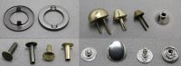 Rivets, Eyelets, Screw snap, Stud