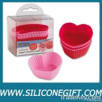 silicone muffin cup, mousse mold, heart shape cake mold