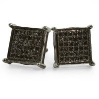 925 Sterling Silver Black CZ Men