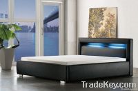 King Queen Twin size Cool Modern leather bed Frame bedroom furniture P