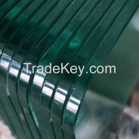 Building glass, tempered glass, laminated glass