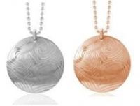 Inori in motion pendant in Steel &amp; Rose Gold