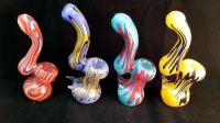 Double Reversal Sticker and Ducktail Molino Bubbler- Glass Smoking Pipes (Paypal Accepted)