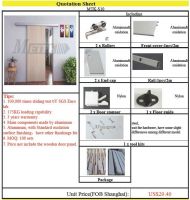 aluminium alloy sliding door hardware for wood door