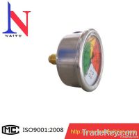 63MM back connection of stainless steel oil manometer