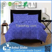 grid pattern white comforter sets