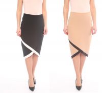 Knee Length Plain Women Skirts