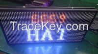 P7.62 double sides dual color led signs