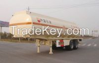 Aluminum flammable liquid transport semi-trailer