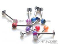 Hot sales piercing jewelry acrylic labret ring lip rings