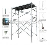 Tubular steel frame scaffolding