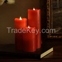 Melted Round Moving Flame - LED Candle