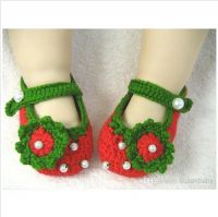 Wholesale - crocheted bootie Newborn baby shoes