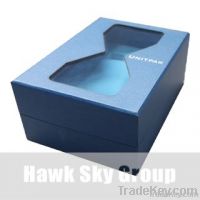 blue packing box with special window
