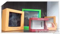 paper packaging box with PVC window  for gift wholesaler
