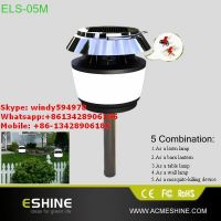 classic design multi-purpose led solar garden light with mosquito killer