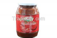 Canned Tomato Paste In Glass Jar