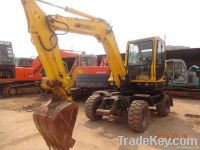 Used Original Hyundai R60W-7 Wheel Excavator/Mini Excavator