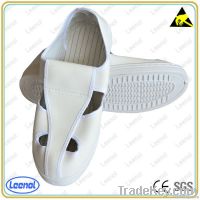 LN-7105 White 4-holes esd shoes/esd shoes for working