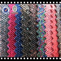 2014 New Style PU Glitter Mesh Leather