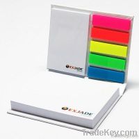 promotional hard cover sticky notes set with logo printing