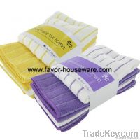 Microfiber stripe kitchen cleaning towel