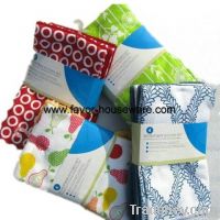 Printed microfiber dish cloth