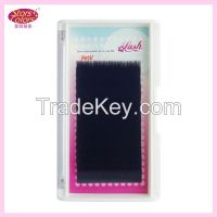 Korea black individual single 18lines faux mink  eyelash extension best quality false eyelash supply 