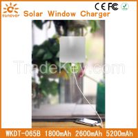 1800mAh/ 2600mAh/5200mAh Portable Solar Window Charger, Solar Charger Window