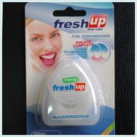 White color triangle shape dental floss with FDA certificate