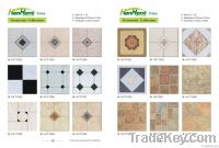 Vinyl wooden bathroom floor tiles