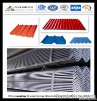 Aluminium corrugated sheets for roofing etc.