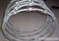 Galvanized razor barbed wire