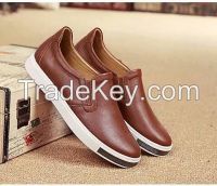 men&#039;s slip-on causal leather shoes