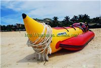 Sea Inflatable Fly Fishing Pontoon Boats For Children And Adult 0.9mm PVC Tarpaulin / Banana Boat Price