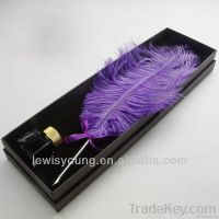 natural goose owl ostrich eagle feather pen set for ValentineÃ¢ï¿½ï¿½s day