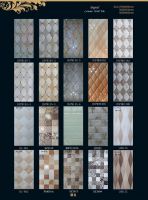 Ceramic wall tile with 3D inkjet printing