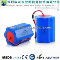 Customized 12V battery pack 18650 4400mAh OEM size