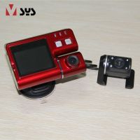 Dual lens camera car black box hot sale Motion detection