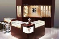 Funroad fashion glass jewelry display showcase cabinet