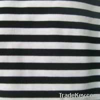 T/R ponte roma with yarn dyed strip