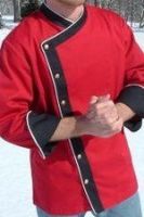 Executive Chef Coat Red Color Double