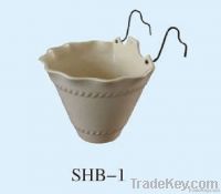 Wall hanging degradable flower pots with hanging hook-new challenger to plastic flower pots