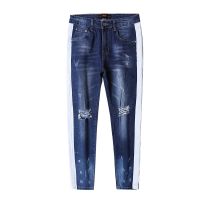 DX-02 Mens slim fit fashion ripped denim jeans