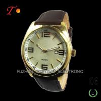 High quality leather wrist watch for men