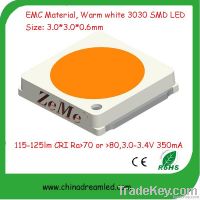2014 Best sale 1W SMD LED, 3030 SMD LED 1watt 120lm ( Warm white 3000-