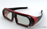 Fashion Style Polarized 3D Anaglyph Glasses for Movie Black & Red Colo