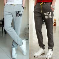 The new men&#039;s fashion leisure sports pants knitting pants