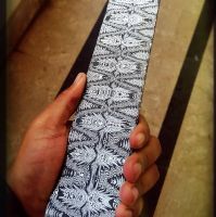 Mosaic Damascus billet