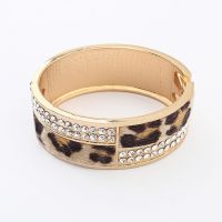 Personality Leopard Horse Hair Metal Bracelet